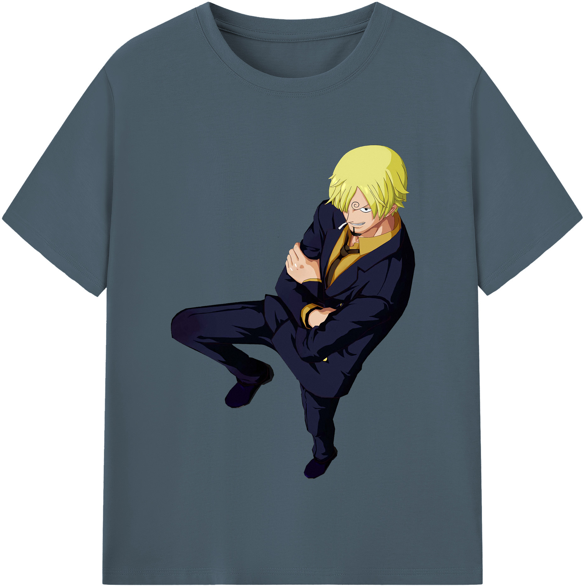 ワンピース サンジ ONE PIECE Sanji 綿100％半袖Tシャツ（フロントプリント）